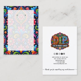 Visita Tarjeta de presentación de patrón personalizado co