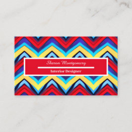 Visita Tarjeta de presentación de patrones de forma V col