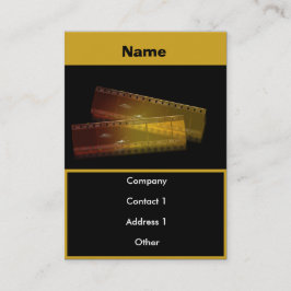 Visita tarjeta de presentación de películas