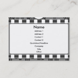 Visita tarjeta de presentación de películas