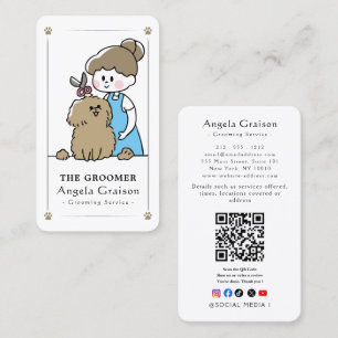 Visita Tarjeta de presentación de peluquería canina profe