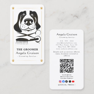 Visita Tarjeta de presentación de peluquería canina profe