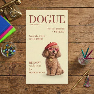 Visita Tarjeta de presentación de perro dogue caniche chi
