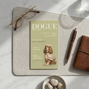 Visita Tarjeta de presentación de perro Dogue de Cocker S