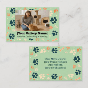 Visita Tarjeta de presentación de personalizable Cattery