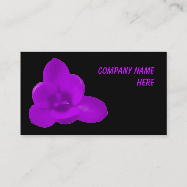 Visita Tarjeta de presentación de Personalizable Purple C (Anverso)