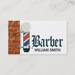 Visita Tarjeta de presentación de personalizado Barber Sh