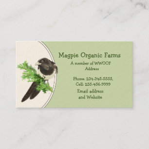 Visita Tarjeta de presentación de personalizado Magpie Or