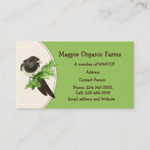 Visita Tarjeta de presentación de personalizado Magpie Or