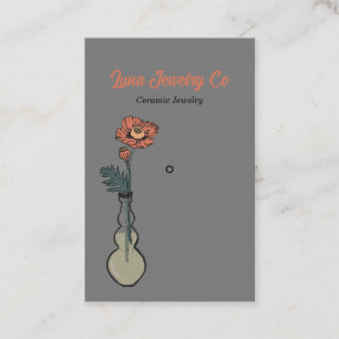 Visita Tarjeta de presentación de Pin con joyas florales