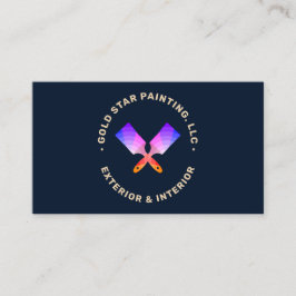 Visita Tarjeta de presentación de pinceles cruzados House