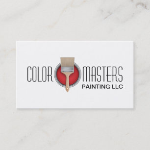 Visita Tarjeta de presentación de pintura para la constru