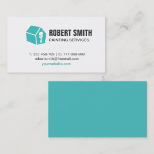 Visita Tarjeta de presentación de pinturas con logotipo 