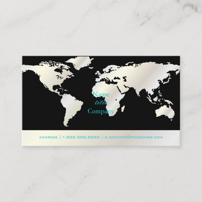 Visita Tarjeta de presentación de PixDezine Going Global (Anverso)