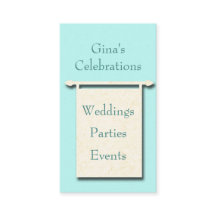 Tarjeta de presentación de planeamiento de Fiesta 