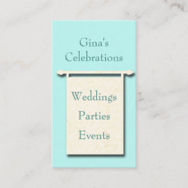 Visita Tarjeta de presentación de planeamiento de Fiesta 