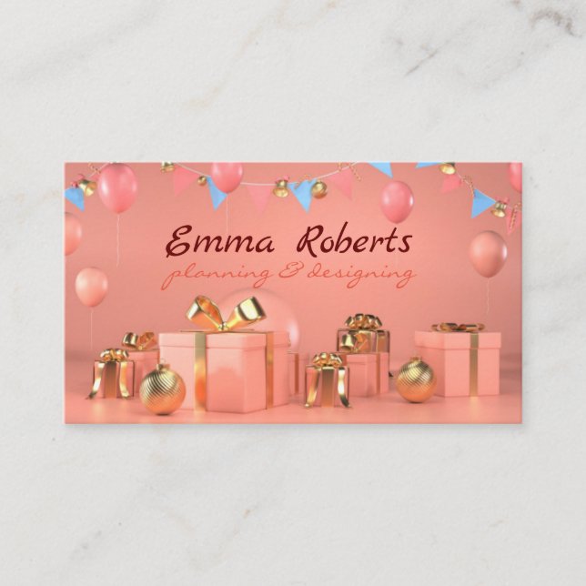 Visita Tarjeta de presentación de planeamiento y diseño d (Anverso)