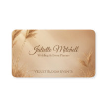 Tarjeta de presentación de planificador de bodas y