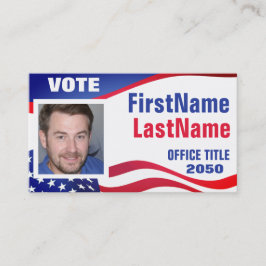 Visita Tarjeta de presentación de plantilla de campaña de