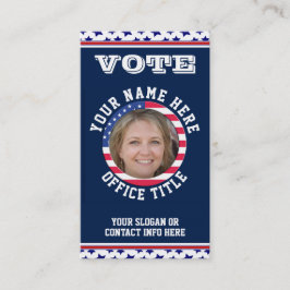 Visita Tarjeta de presentación de plantilla de campaña po