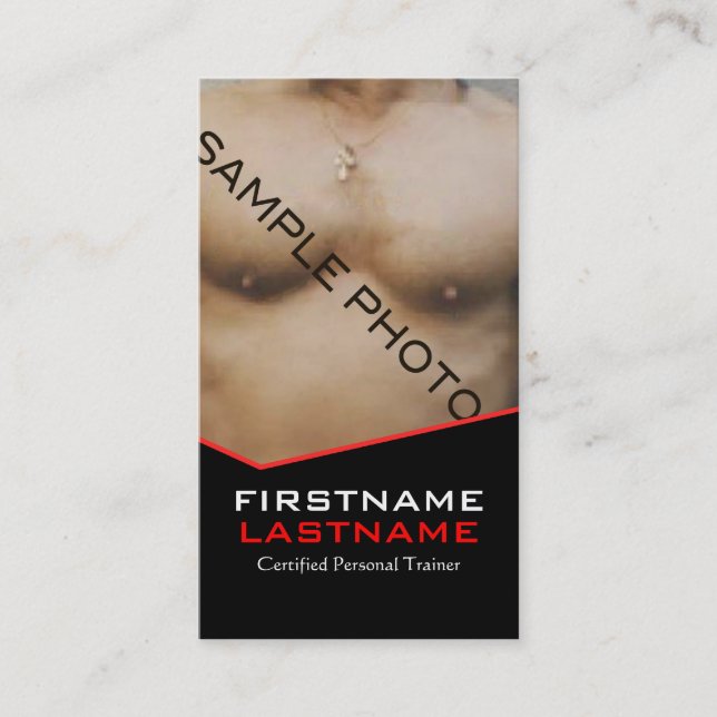 Visita Tarjeta de presentación de plantilla de formador p (Anverso)