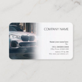 Visita tarjeta de presentación de plantillas de automóvil