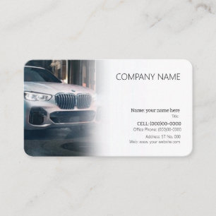 Visita tarjeta de presentación de plantillas de automóvil