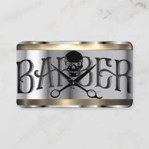 Visita tarjeta de presentación de plantillas de barbero