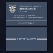 Tarjeta de Presentación de Policía