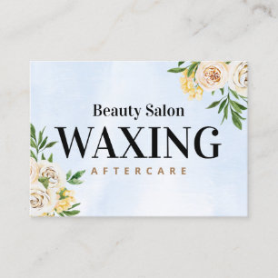 Visita Tarjeta de presentación de posturas para Waxing d