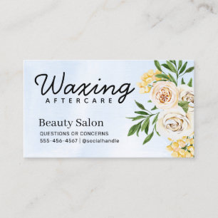 Visita Tarjeta de presentación de posturas para Waxing de