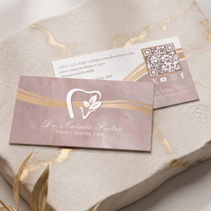Visita Tarjeta de presentación de práctica dental de lujo