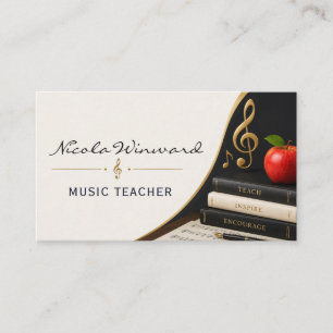 Visita Tarjeta de presentación de profesor de música