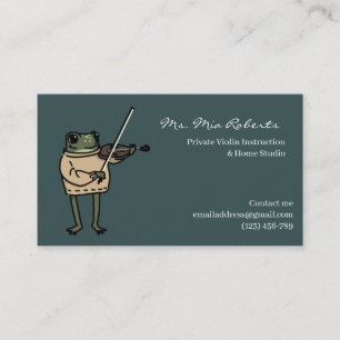 Visita Tarjeta de presentación de profesor de música