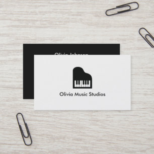 Visita Tarjeta de presentación de profesor de música con 