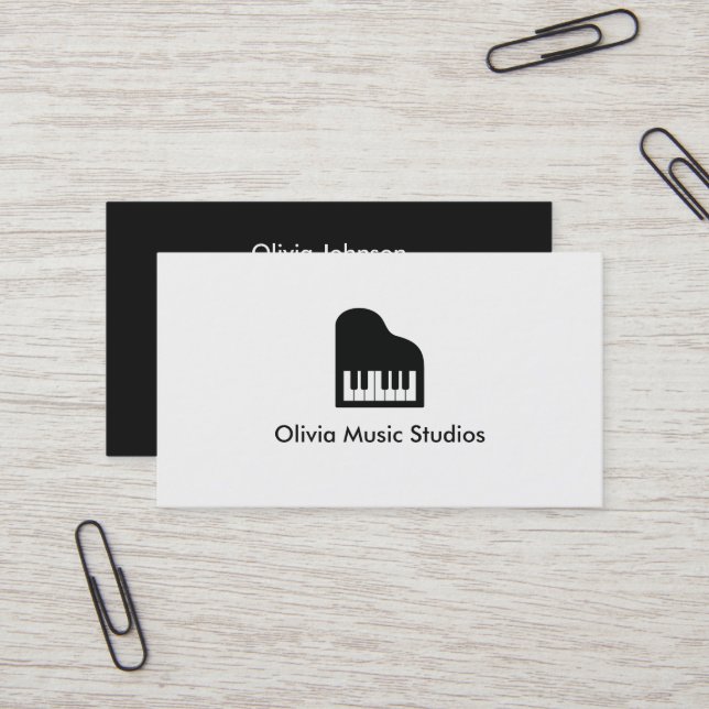 Visita Tarjeta de presentación de profesor de música con  (Anverso/Reverso In Situ)
