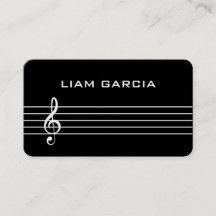 Tarjeta de presentación de profesores de música ne