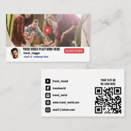 Visita Tarjeta de presentación de promoción de canal de v