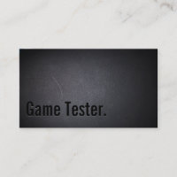 Tarjeta de presentación de prueba de juego para ne