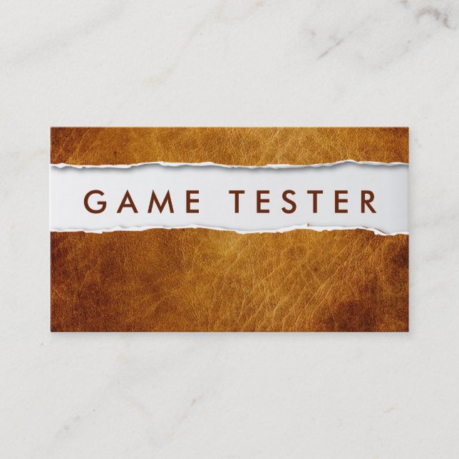 Visita Tarjeta de presentación de pruebas de juego de pap (Anverso)