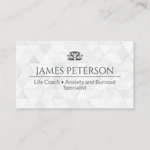 Visita Tarjeta de presentación de psicólogo coach minimal