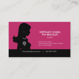 Visita Tarjeta de presentación de Pulsera con dije