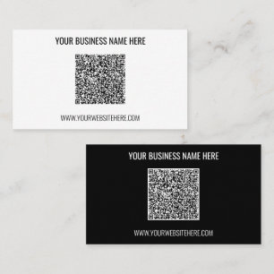 Visita Tarjeta de presentación de QR Code Name Website -