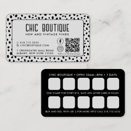 Visita Tarjeta de presentación de recompensa de código QR