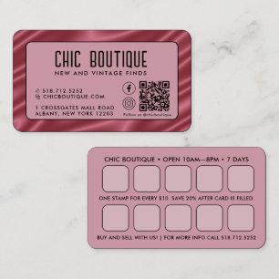 Visita Tarjeta de presentación de recompensa de código QR