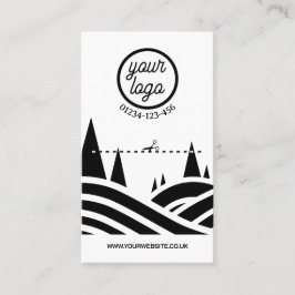 Visita Tarjeta de presentación de recorte de árbol