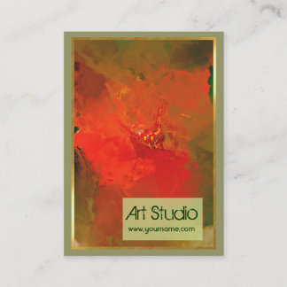 Visita Tarjeta de presentación de Red Floral Abstracta