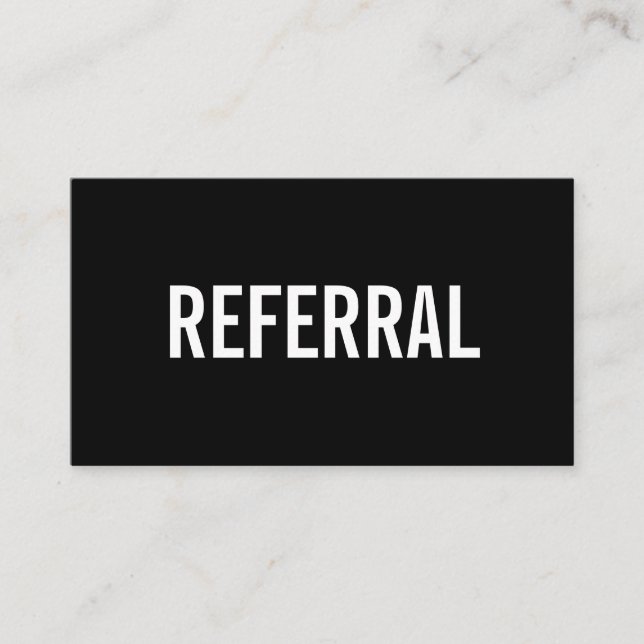 Visita Tarjeta de presentación de referencia minimalista  (Anverso)