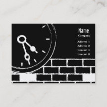 Tarjeta de presentación de reloj