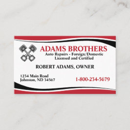 Visita Tarjeta de presentación de reparación automática p